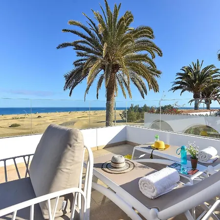 Villa Villa Beachfront Del Ingles Exclusive Accommodation Breathtaking Views Over The Sea And Dunes Private Heated Pool Terrace Bbq 200 M To, *