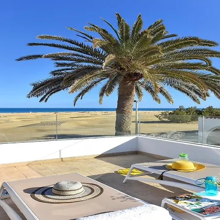 Villa Beachfront Del Ingles Exclusive Accommodation Breathtaking Views Over The Sea And Dunes Private Heated Pool Terrace Bbq 200 M To, Villa