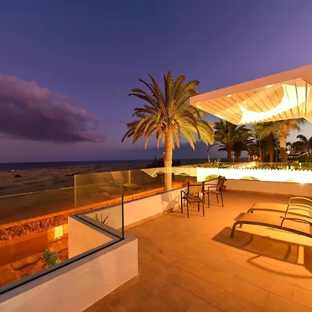Villa Beachfront Del Ingles Exclusive Accommodation Breathtaking Views Over The Sea And Dunes Private Heated Pool Terrace Bbq 200 M To, Villa *