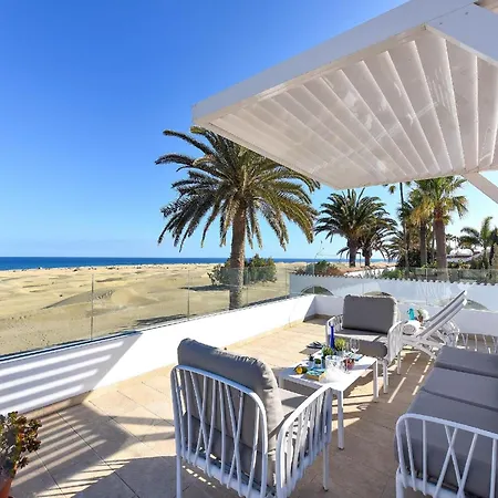 Vila Beachfront Del Ingles Exclusive Breathtaking Views Over The Sea And Dunes Private Heated Pool Terrace Bbq 200 M To,